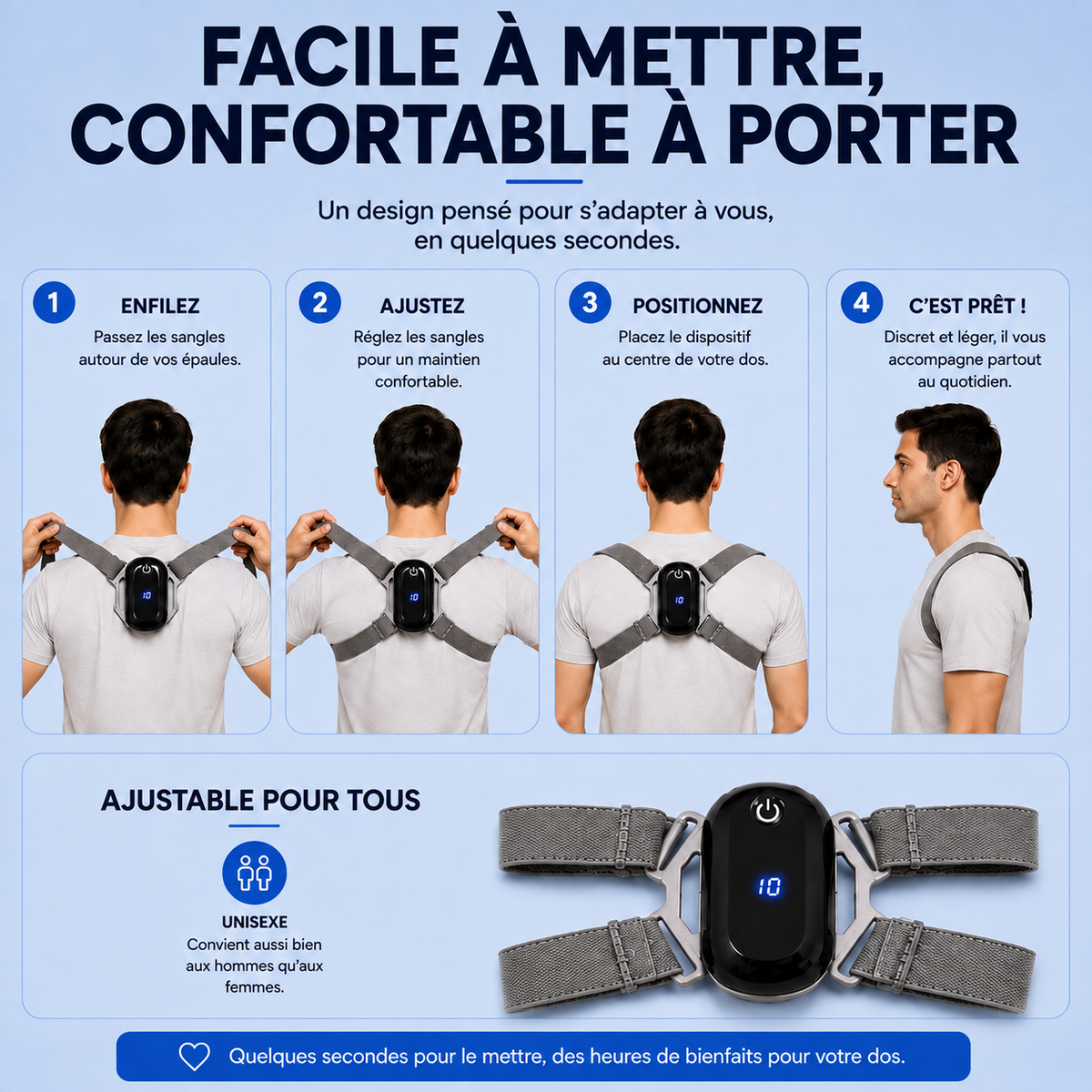 Ergonex™ | Correcteur de Posture Intelligent