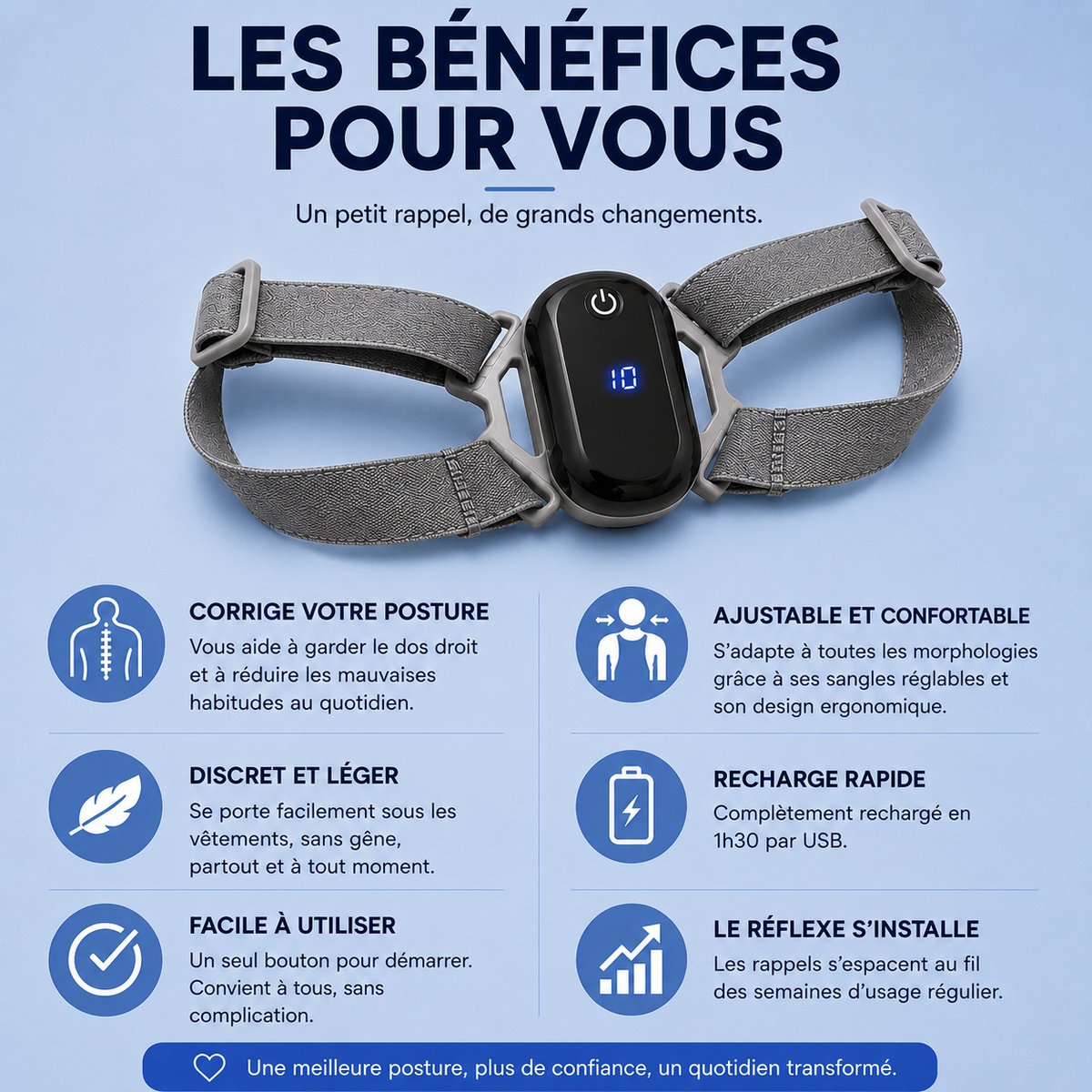 Ergonex™ | Correcteur de Posture Intelligent